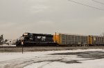 NS SD40-2 Locomotive in the yard